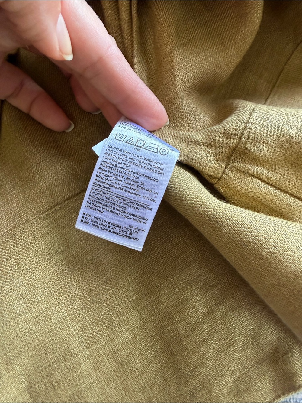 Banana Republic Women’s Linen Tunic NWOT Size L Olive - Picture 8 of 10
